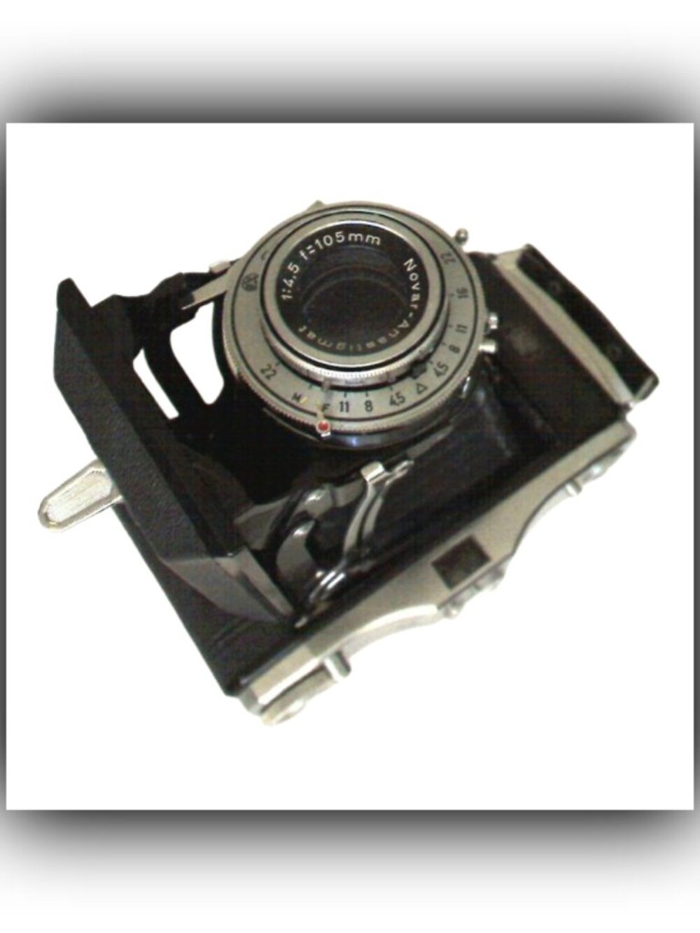 Vintage 1950s 6x9 Folding Film Camera Zeiss Ikon Nettar 517/2 & 105/f4.5 Lens